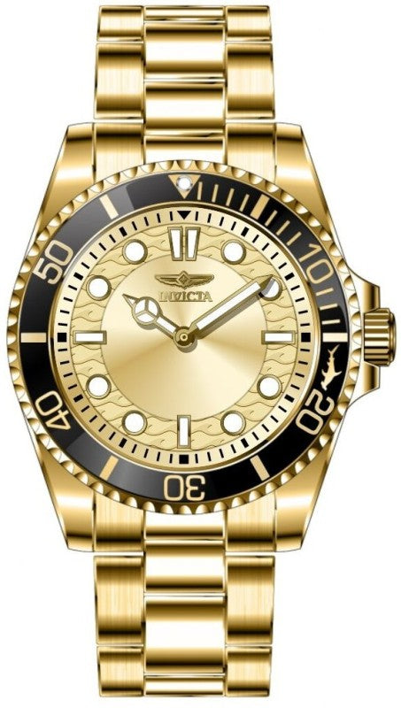 Invicta Men's 49700 Pro Diver Quartz PC20S Gold Dial Watch