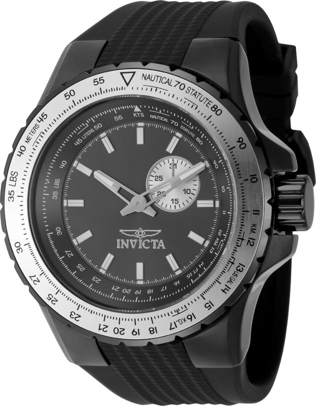Invicta Men's 49720 Aviator Quartz VD72 Gunmetal Dial Watch