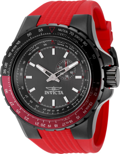 Invicta Men's 49724 Aviator Quartz VD72 Gunmetal Dial Watch