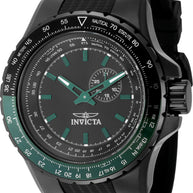 Invicta Men's 49731 Aviator Quartz VD72 Black Dial Watch