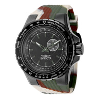Invicta Men's 49730 Aviator Quartz VD72 Black Dial Watch