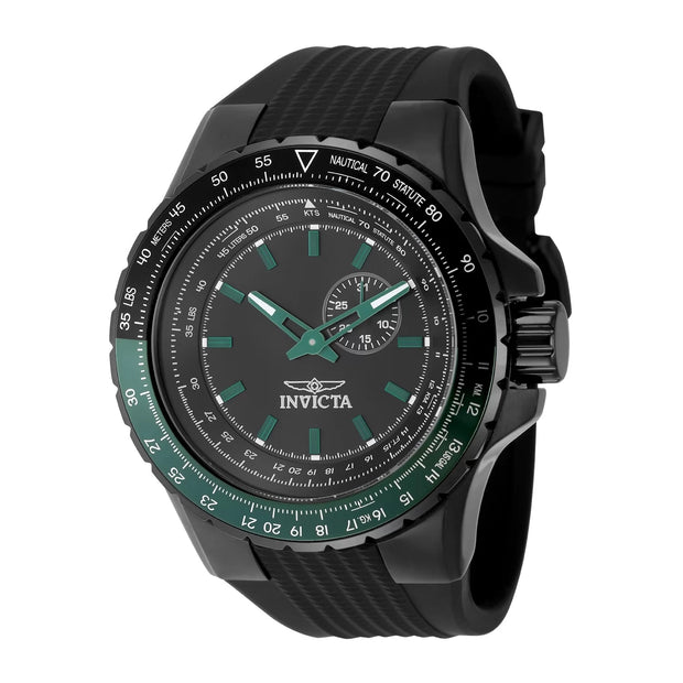 Invicta Men's 49731 Aviator Quartz VD72 Black Dial Watch