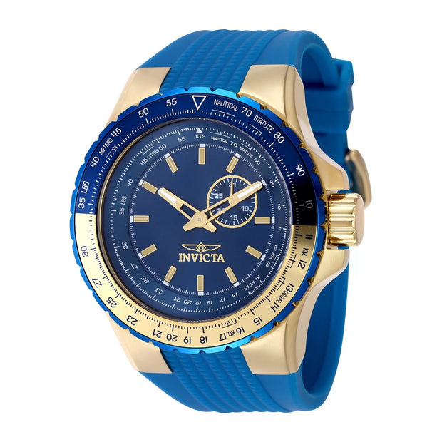 Invicta Men's 49732 Aviator Quartz VD72 Blue Dial Watch