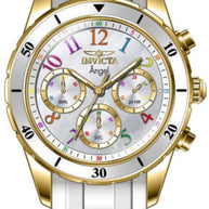 Invicta Women's 49801 Angel Quartz VD54 White Dial Watch