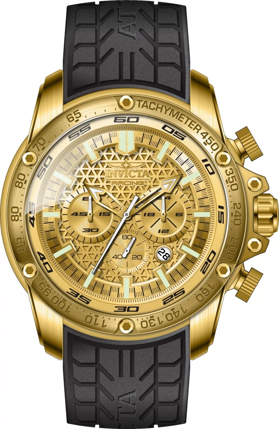 Invicta Men's 50317 Speedway Quartz VD53 Gold Dial Watch