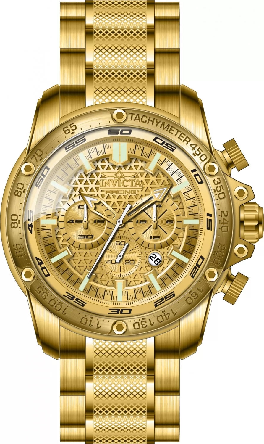 Invicta Men's 50322 Speedway Quartz VD53 Gold Dial Watch