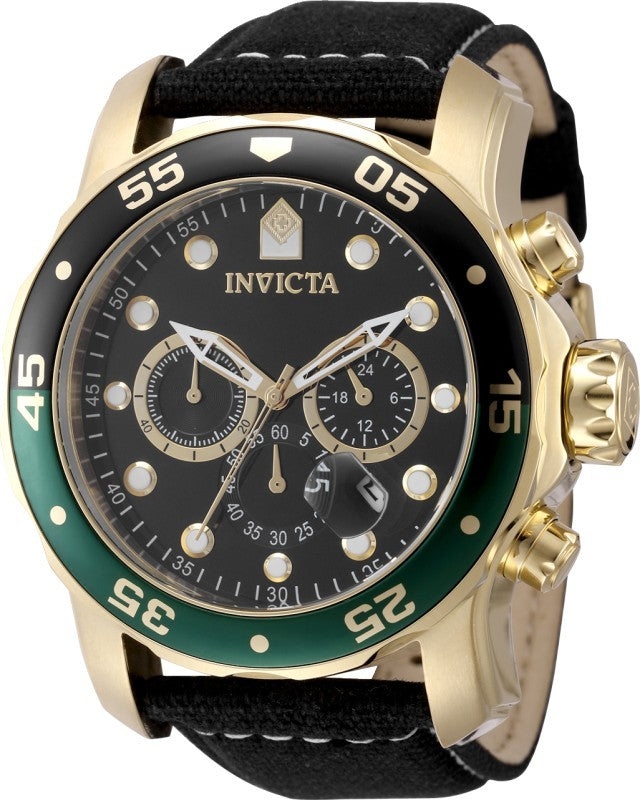 Invicta Men's 49834 Pro Diver Quartz VD53 Brass Dial Watch
