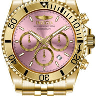 Invicta Men's 49836 Pro Diver Quartz Chronograph Pink Dial Watch