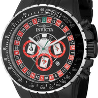 Invicta Men's 49849 Aviator Quartz VD53 Black Dial Watch
