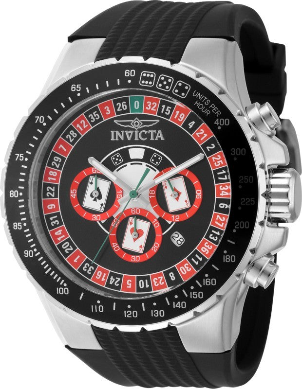 Invicta Men's 49850 Aviator Quartz VD53 Black Dial Watch
