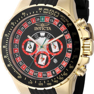 Invicta Men's 49851 Aviator Quartz VD53 Black Dial Watch