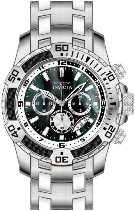 Invicta Men's 49853 Pro Diver Quartz VD53 Black Dial Watch