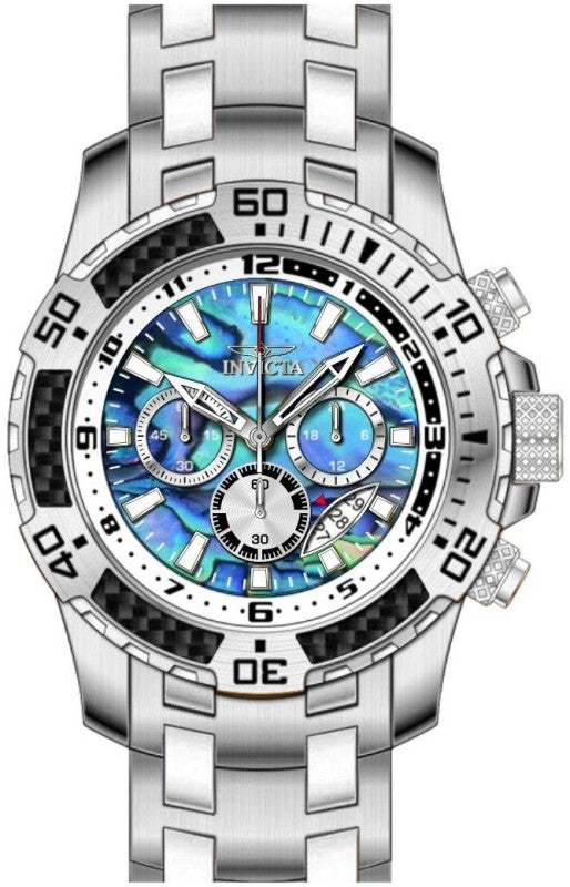 Invicta Men's 49855 Pro Diver Quartz VD53 Iridescent Dial Watch