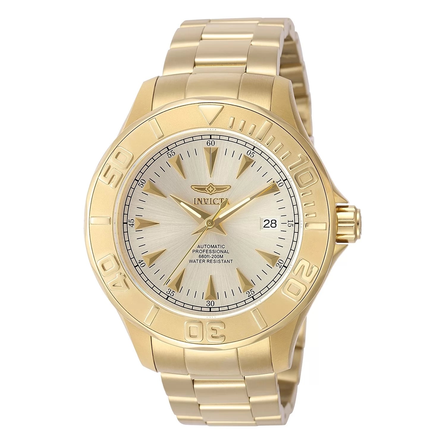 Invicta Men's 7039 Signature Automatic 3 Hand Champagne Dial Watch
