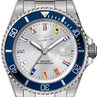 Invicta Men's 49885 Pro Diver Quartz 3 Hand Silver Dial Watch