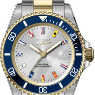Invicta Men's 49887 Pro Diver Quartz 3 Hand Silver Dial Watch