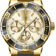 Invicta Women's 49892 Aviator Quartz VH63 Gold Dial Watch