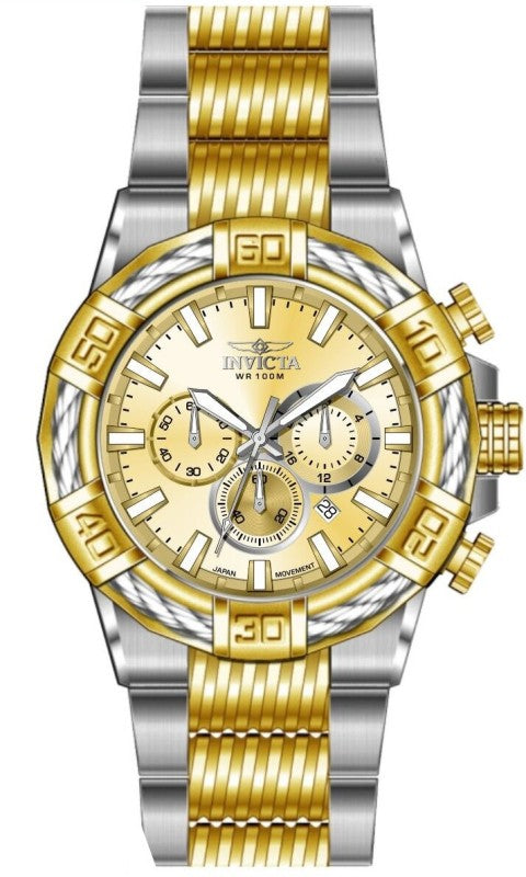 Invicta Men's 49902 Bolt Quartz VD53 Brass Dial Watch