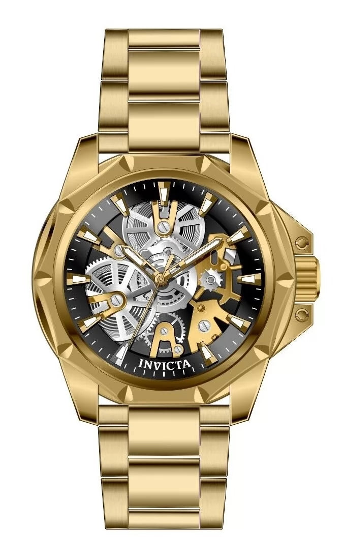 Invicta Men's 50380 Objet D Art Quartz PC21 Black Dial Watch