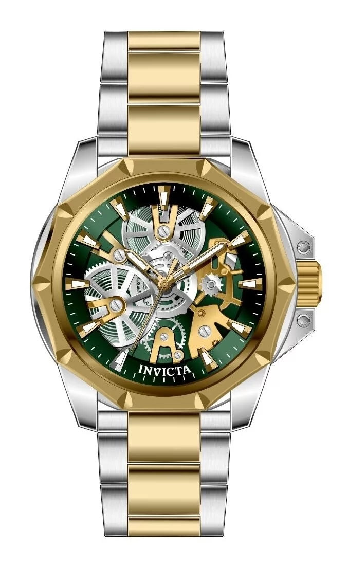 Invicta Men's 50381 Objet D Art Quartz PC21 Green Dial Watch