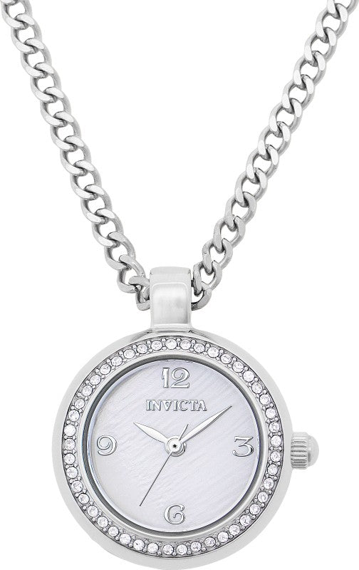 Invicta Women's 49931 Mini Quartz PC21J Mother of Pearl Dial Necklace Watch
