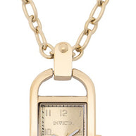 Invicta Women's 49935 Mini Quartz PC11 Brass Dial Necklace Watch
