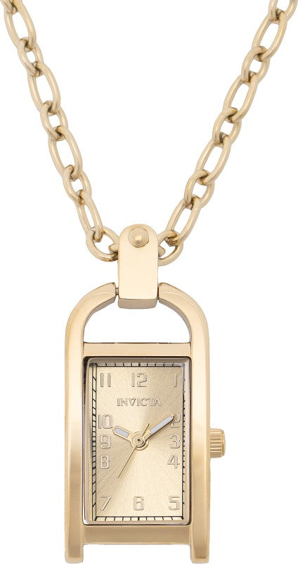 Invicta Women's 49935 Mini Quartz PC11 Brass Dial Necklace Watch