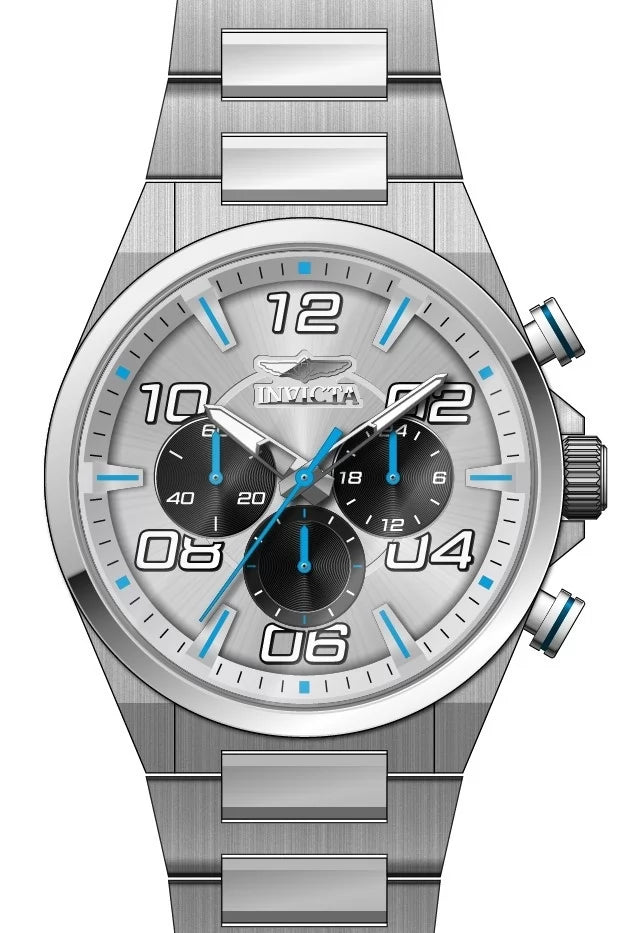 Invicta Men's 50423 Speedway Quartz VD54 Silver Dial Watch