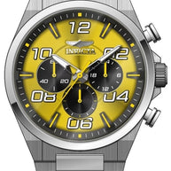 Invicta Men's 50424 Speedway Quartz VD54 Yellow Dial Watch