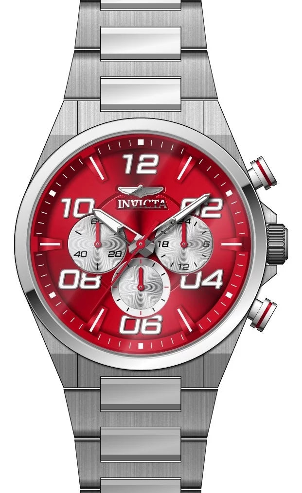 Invicta Men's 50426 Speedway Quartz VD54 Red Dial Watch