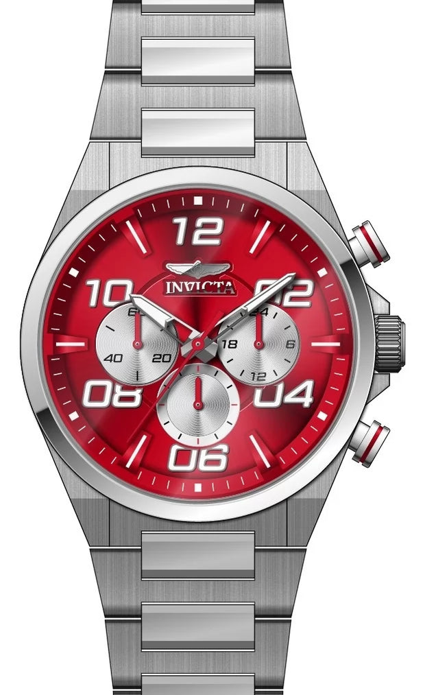 Invicta Men's 50426 Speedway Quartz VD54 Red Dial Watch