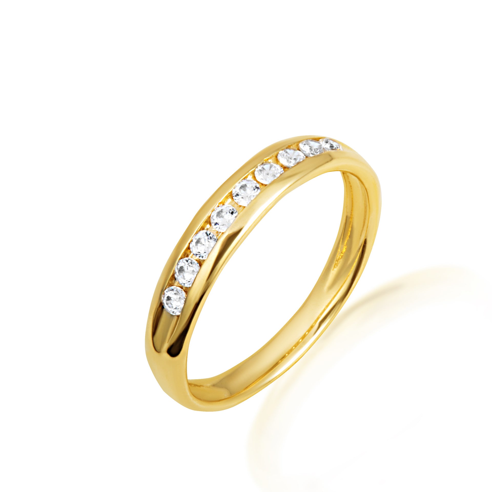 14K Gold Lab Grown Diamond Wedding Band Ring Set (Available in Yellow/Rose/White Gold)