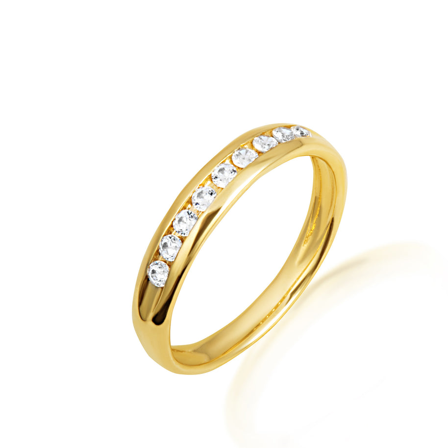 14K Gold Lab Grown Diamond Wedding Band Ring Set (Available in Yellow/Rose/White Gold)