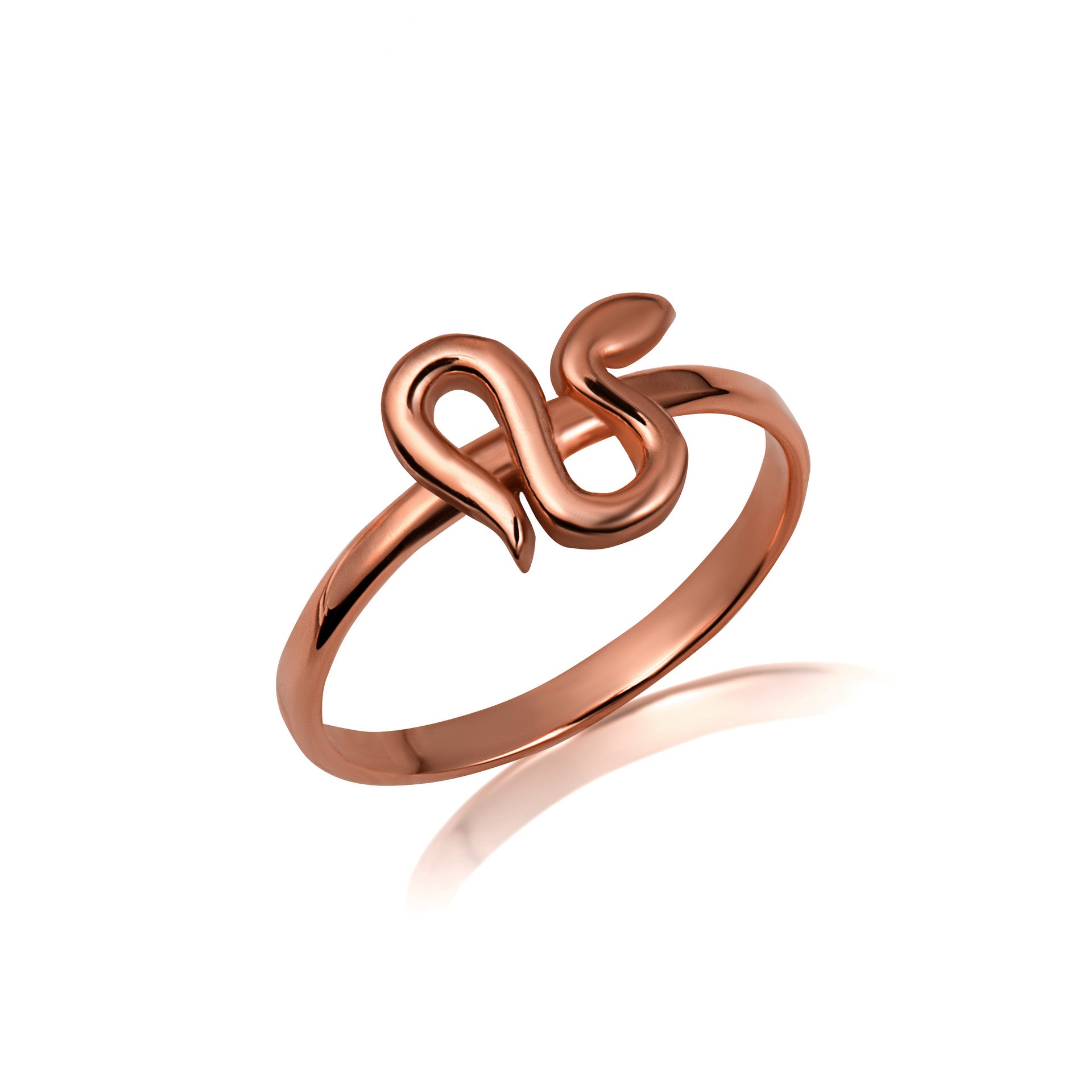 Gold Serpent Snake Ring (Available in Yellow/Rose/White Gold)
