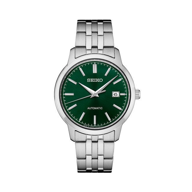 Seiko SRPH89 Essentials Automatic Green Sunray Dial Watch