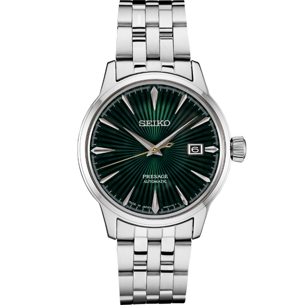 SRPE15 Seiko Presage Cocktail Time Green Dial Stainless Men's Watch