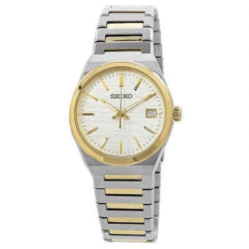 Seiko SUR558 Classic Quartz White Dial Two-tone Men's Watch