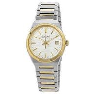 Seiko SUR558 Classic Quartz White Dial Two-tone Men's Watch