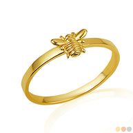 Gold Bumble Bee Ring (Available in Yellow/Rose/White Gold)