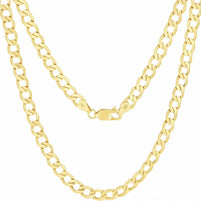 14K Yellow Gold Curb Cuban Chain