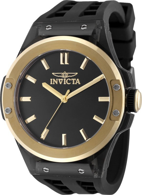 Invicta Men's 50015 Sea Base Quartz PC21 Black Dial Watch