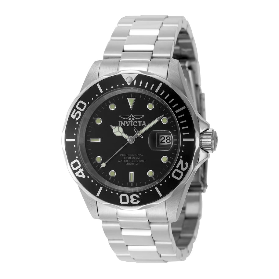 Invicta Men's 9307 Pro Diver Quartz 3 Hand Black Dial Watch