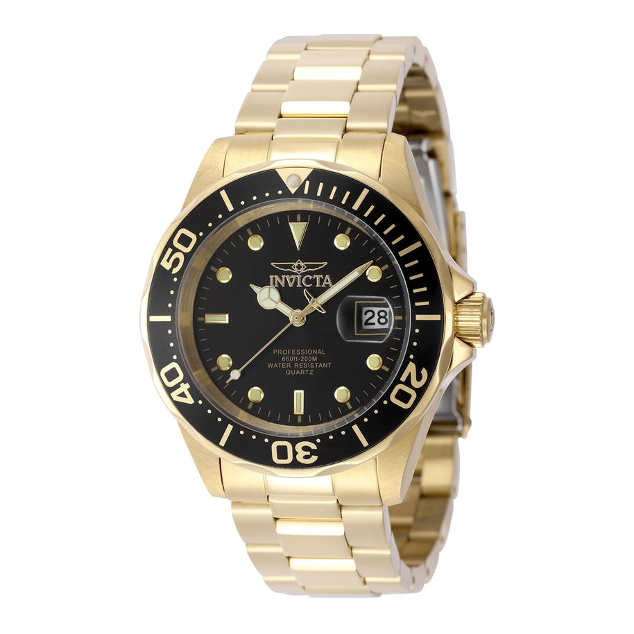 Invicta Men's 9311 Pro Diver  Quartz 3 Hand Black Dial Watch