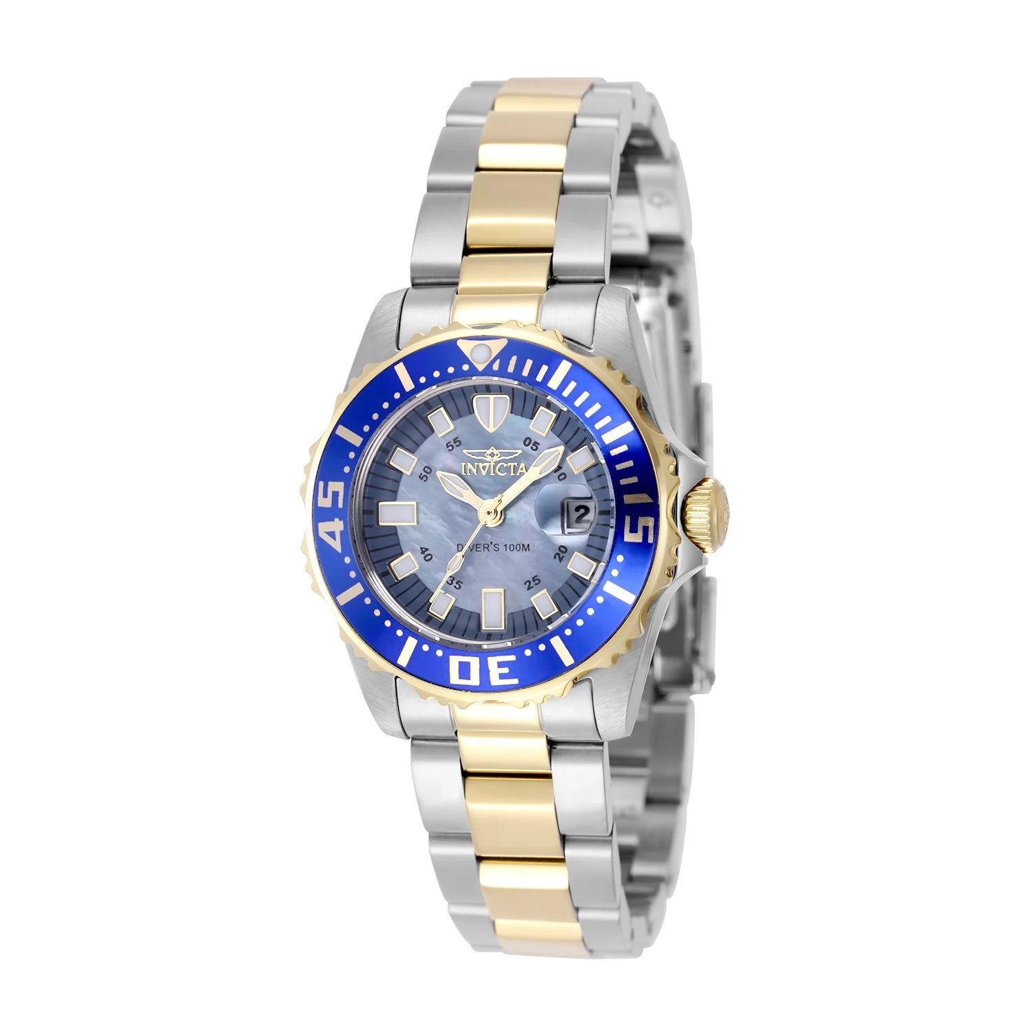 Invicta Women's 2961 Pro Diver Quartz 3 Hand Blue Dial Watch