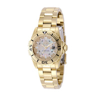 Invicta Women's 2963 Pro Diver Quartz 3 Hand Champagne Dial Watch