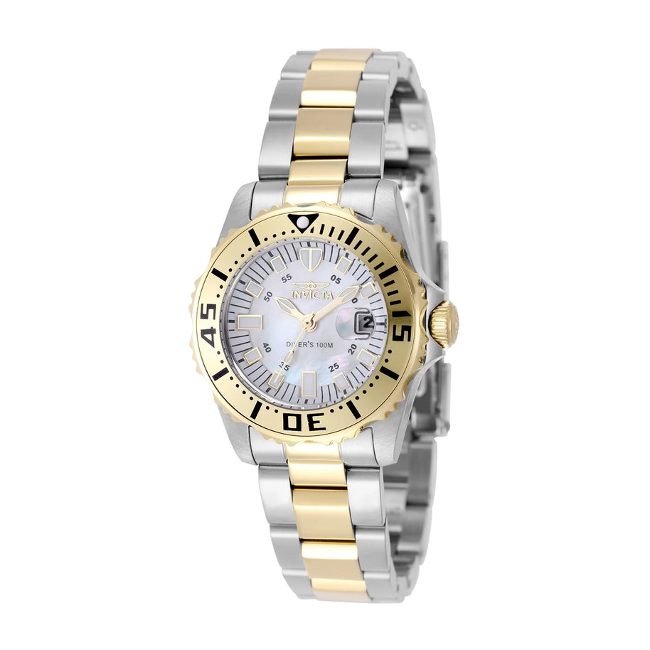 Invicta Women's 6895 Pro Diver Quartz 3 Hand White Dial Watch