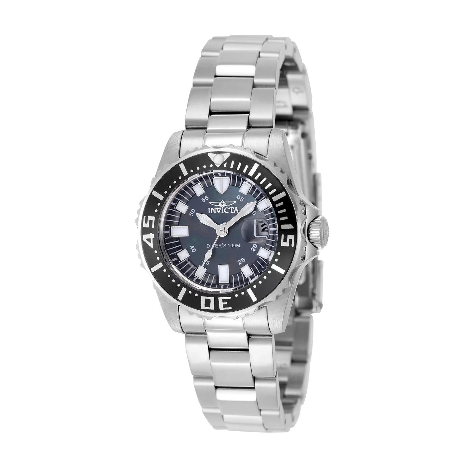 Invicta Women's 2959 Pro Diver Quartz 3 Hand Black Dial Watch