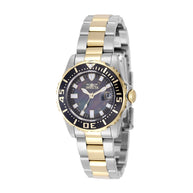 Invicta Women's 2960 Pro Diver Quartz 3 Hand Black Dial Watch
