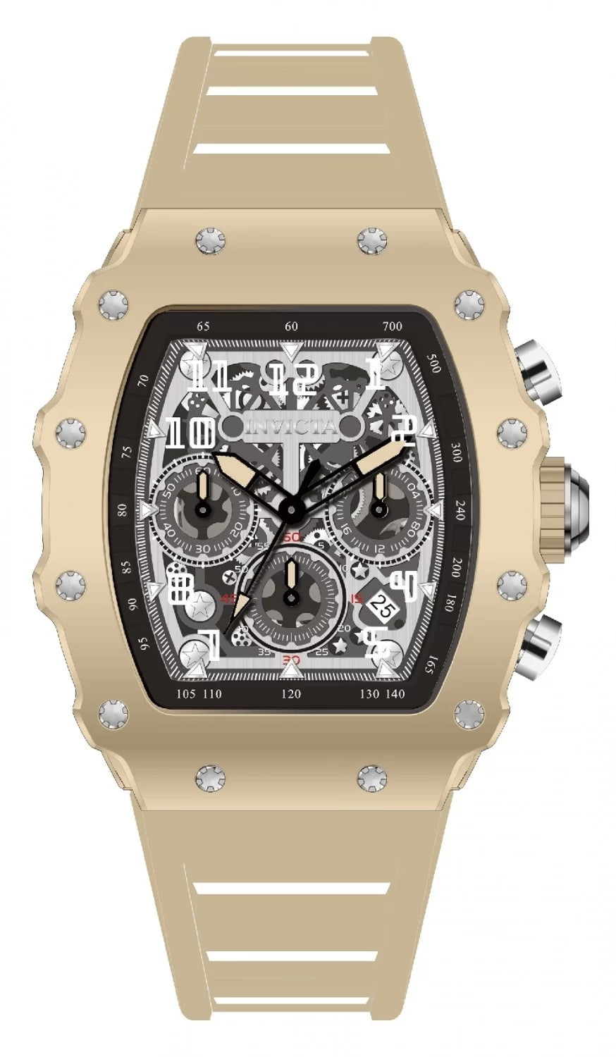 Invicta Men's 69704 Invicta Racing Quartz MG53 Silver Dial Watch