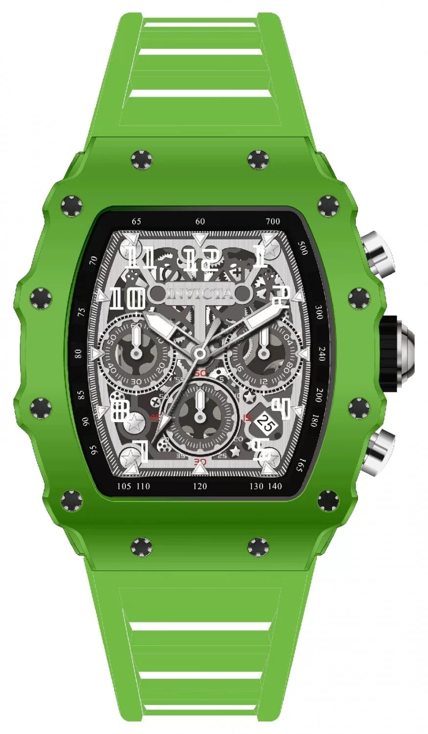 InvictaMen's 69705 InvictaRacing Quartz MG53 Silver Dial Watch